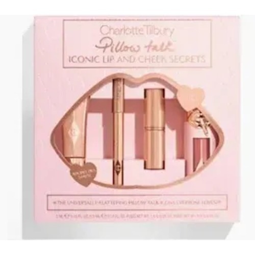 MSRP $55.00, Charlotte Tilbury, Pillow Talk Iconic Lip and Cheek Secrets NWOB